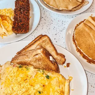 Western Omelette, Orignal Pancakes and Goetta