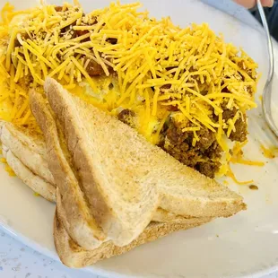Mexican Omelette, Wheat Toast.