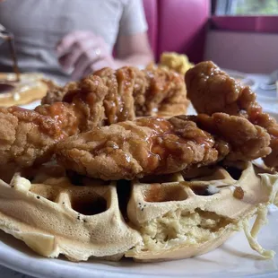 food, waffles