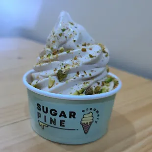 Fig with pistachio bits