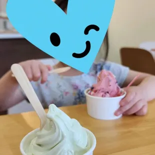 (L) Genmaicha (R) Raspberry and cherry blossom underneath