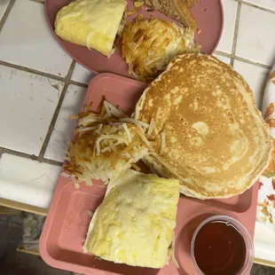 Both breakfasts split!