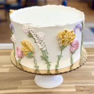Floral Birthday Cake Custom Order