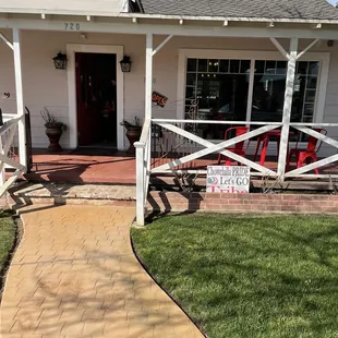 The cute little house of the red