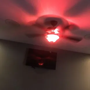 Red light in the eating area