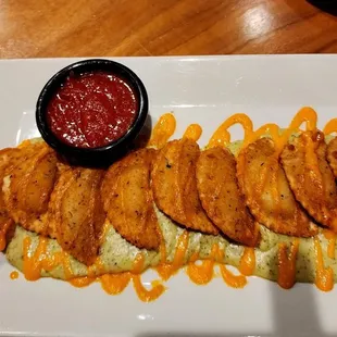 Fried ravioli appetizer