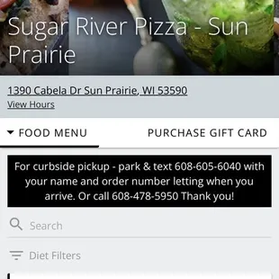 Look at the bottom of this picture. They always turn off the option to order online hours before they close.