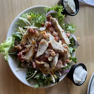 Bacon chicken ranch salad