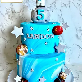 Space themed cake