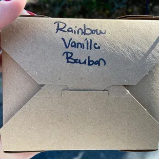 Cute packaging for my three marshmallows