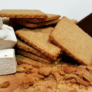 Handmade graham crackers.