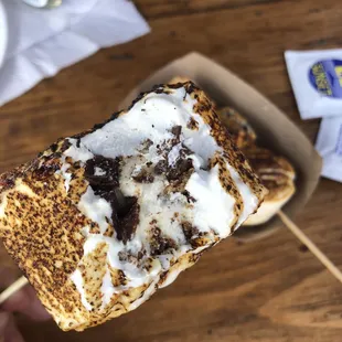 Frozen S'more and three in a stick peeking out on the right