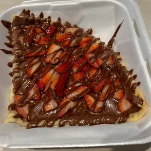 Delicious Strawberry/Nutella crepe!