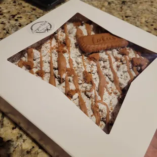 Boxed cookie butter crumb cake - January Flavor