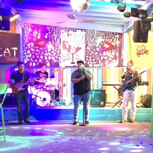 Live music out back on the patio