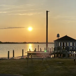 the setting of the sun