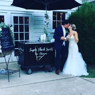 The ice cream cart would be perfect for your wedding!