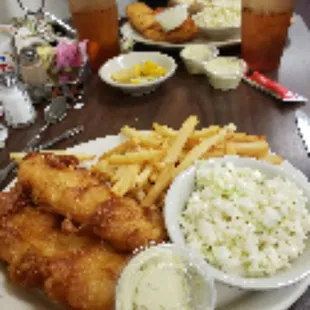 Fish Fry Friday served with 2 sides.