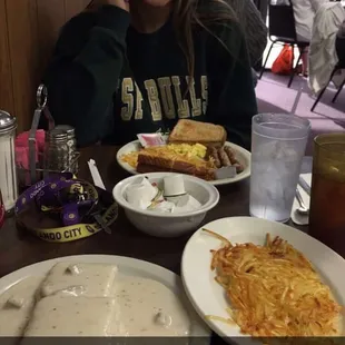 Don&apos;t let the bland appearance fool you, the biscuits and gravy are the bomb!