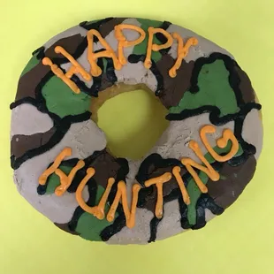 a happy hunting donut