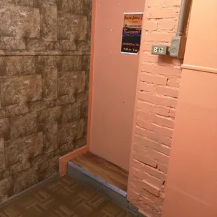 Watch your step in the women&apos;s bathroom!