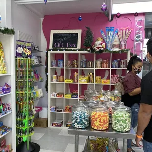 a candy shop with a variety of candy