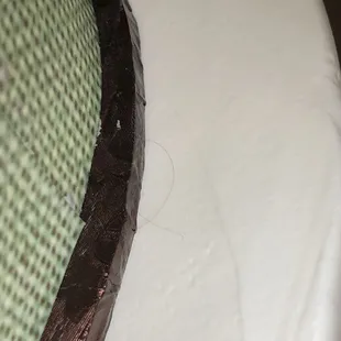 Hair that's embedded into the icing from the top layer