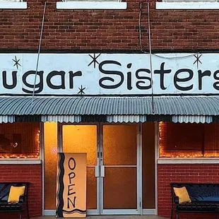 the front of the store