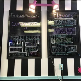 Menu board