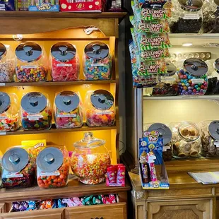 a display of candy in a store