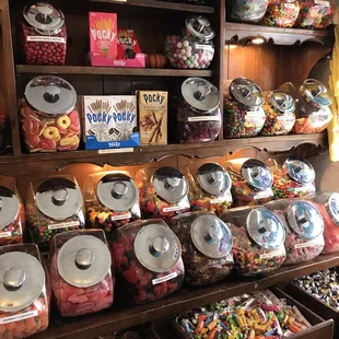a variety of candies