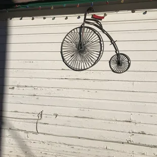 Decor on side of building