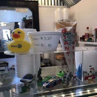 Options for ice cream