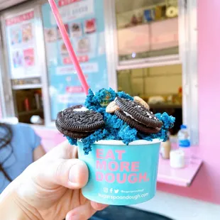 Single Scoop Cookie Monster dough