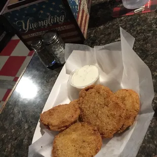 Fried green tomatoes how often do you see this on the menu?