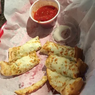Cheesy bread dipping sauce is awesome