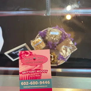 a sign for a pastry shop