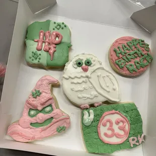 Cookie decorating class: my final cookies