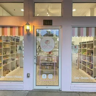 the front of the store