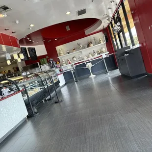 the interior of the restaurant