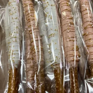 Chocolate covered pretzels