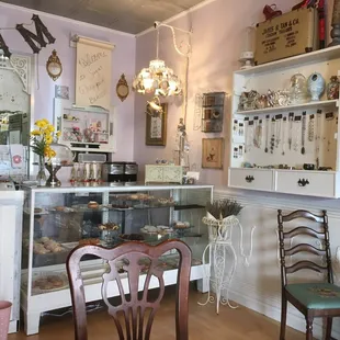 the interior of the bakery