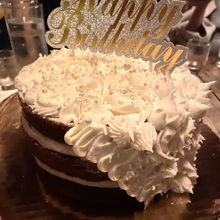 One of my favorite flavors: Sweet Potato! Meredith made a gorgeous cake for my birthday this year