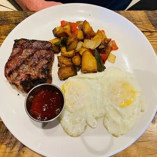 steak, food