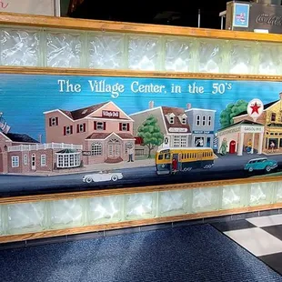 1'7'2023 Nice community mural at bottom of counter.