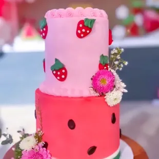 Custom birthday cake