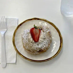 A Strawberry Whoopie Cake.