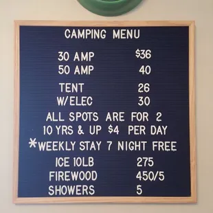 Rates for Sugarbush Campground. If you are a guest at the park firewood is $4.50 a bundle.