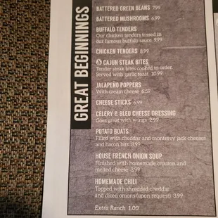 Great Beginnings ~ Appetizers!  6/1/2022