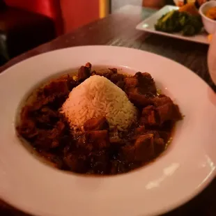 Rice bowl with oxtail, large size